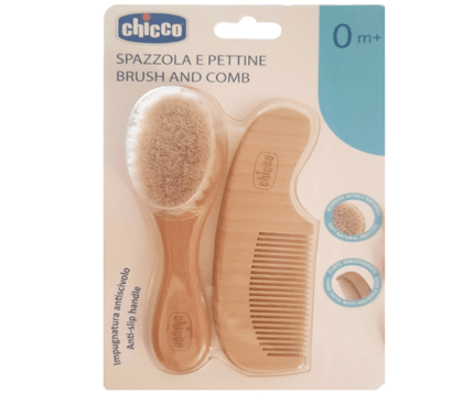 شانه و برس چوبی نوزاد چیکو Chicco